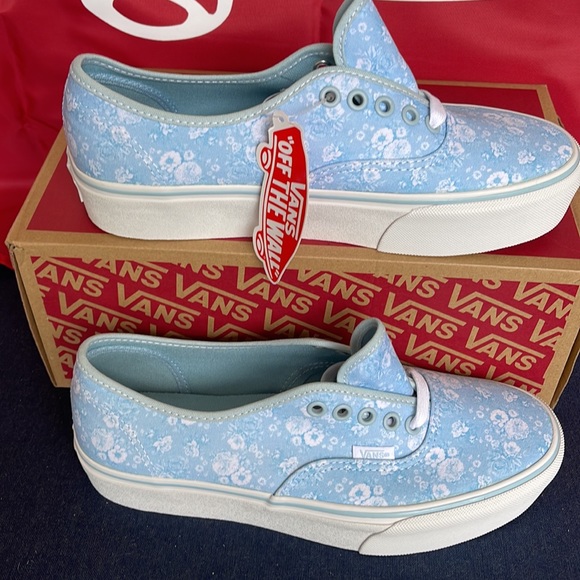 Vans Authentic PLATFORMS Tonal Floral/Omphlds/True White sneakers-platforms Men’ - Picture 3 of 16